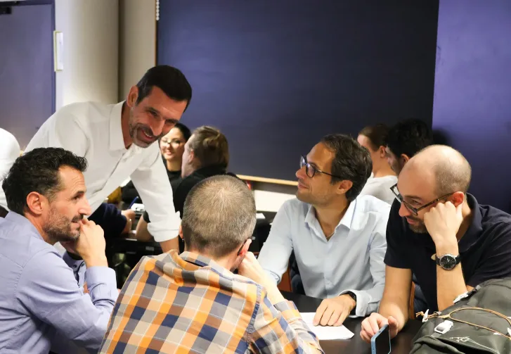 Photo de l'équipe d'AMJ Groupe